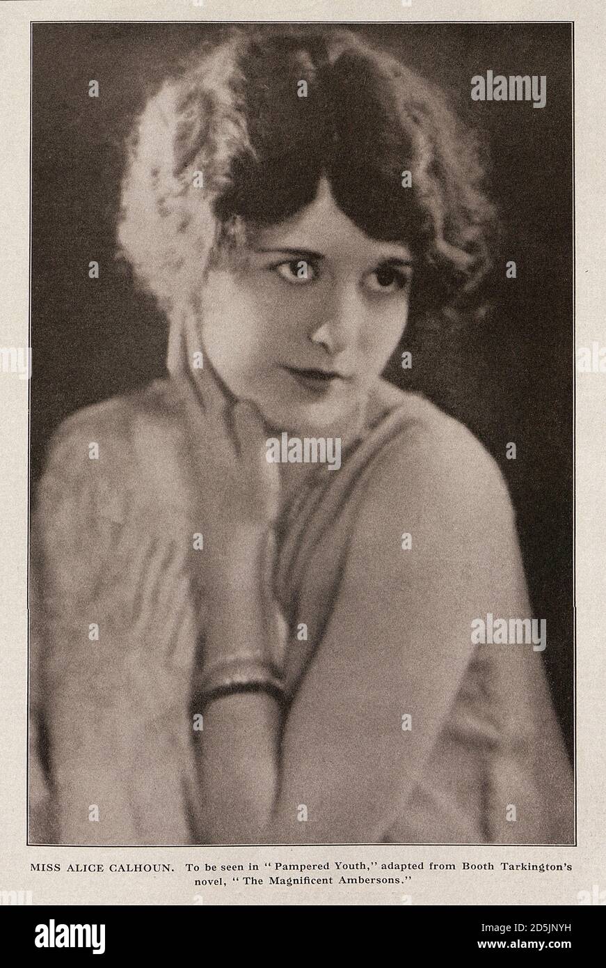 Alice Beatrice Calhoun (1900 – 1966) was an American silent film actress. Stock Photo