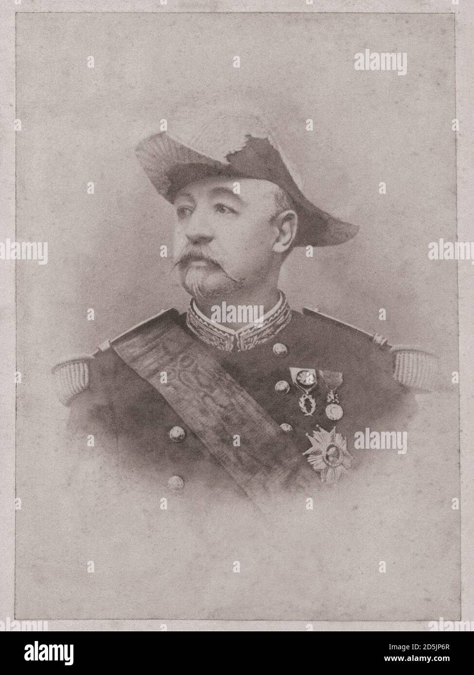 Felix Gustave Saussier (1828-1905) was a French General, Governor of Paris, and Vice-President of the Supreme Military Council of France Stock Photo