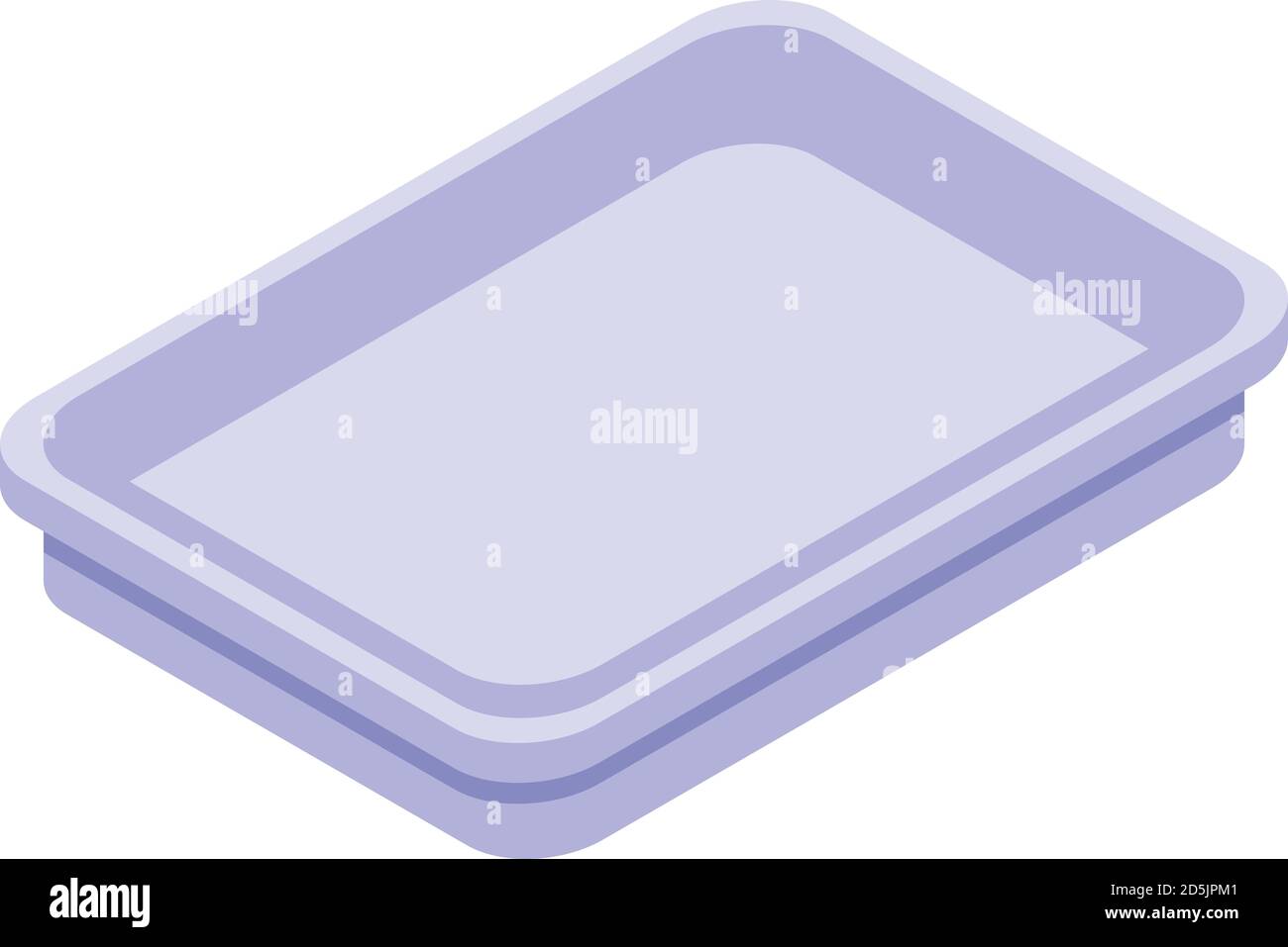 Eco plate icon, isometric style Stock Vector