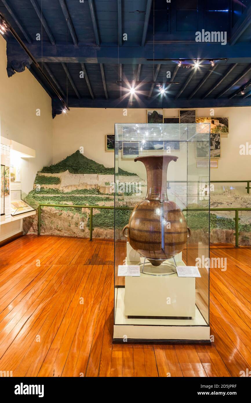 The Inca culture collection gallery, 'National Museum of Archaeology, Anthropology and History of Peru', Lima, Peru, South America Stock Photo
