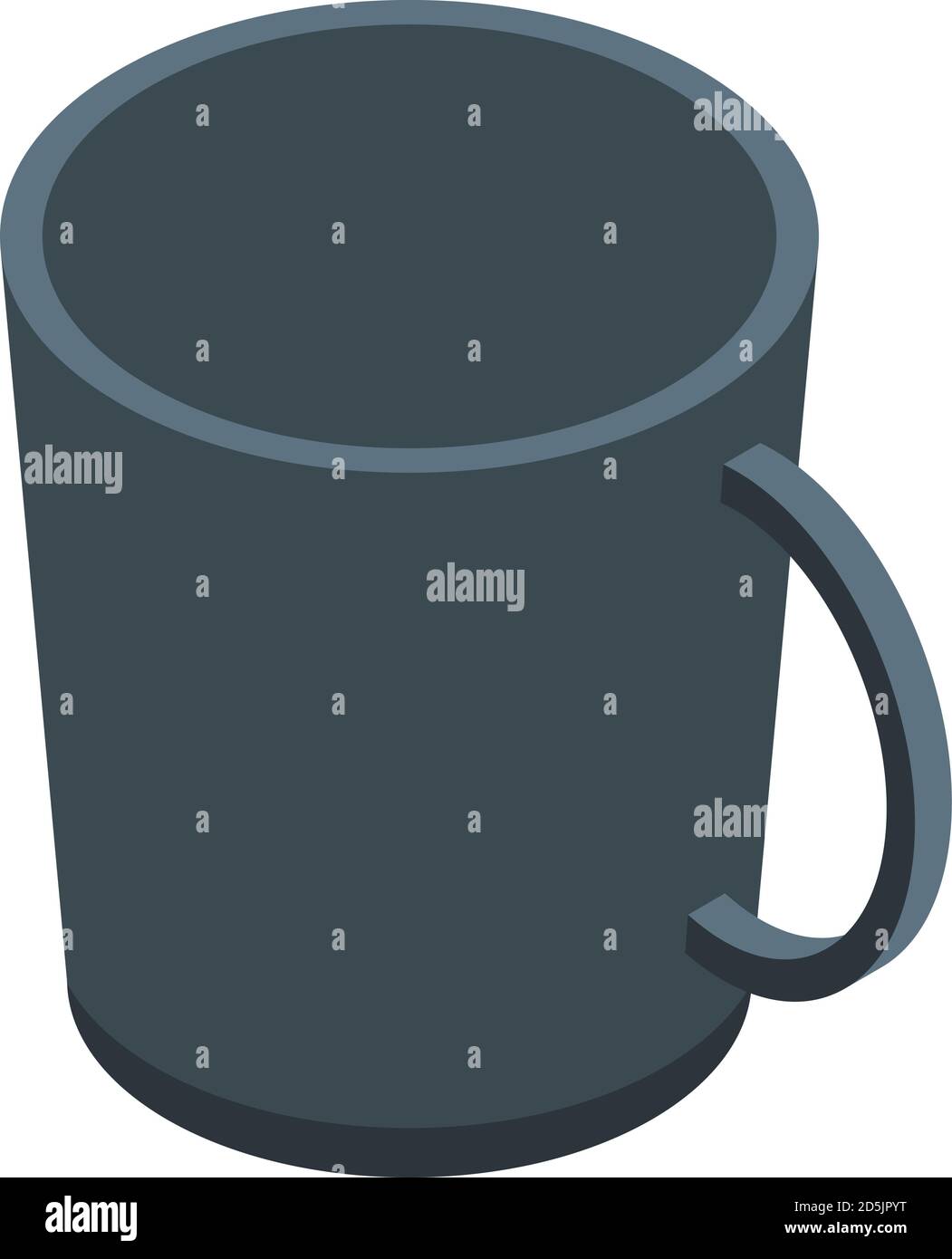 Espresso mug icon, isometric style Stock Vector