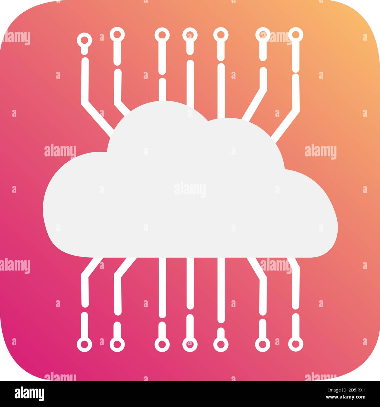 Cloud storage.Concept cloud technology data transfer.Flat vector Stock ...