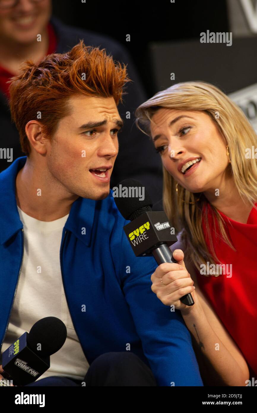 Riverdale Cast at NYCC in 2018 & 2019 Stock Photo