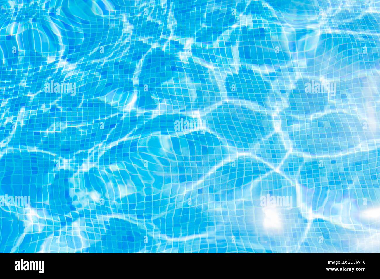 surface of blue swimming pool,background of water in swimming pool. Stock Photo