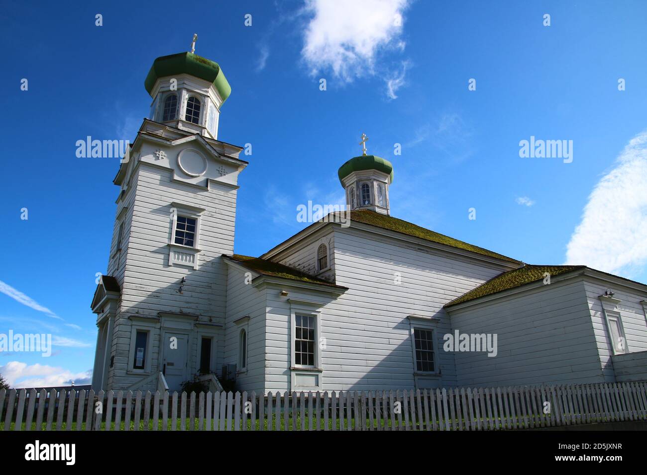 Alaska, Dutch Harbor Church of the Holy Ascension Stock Photo