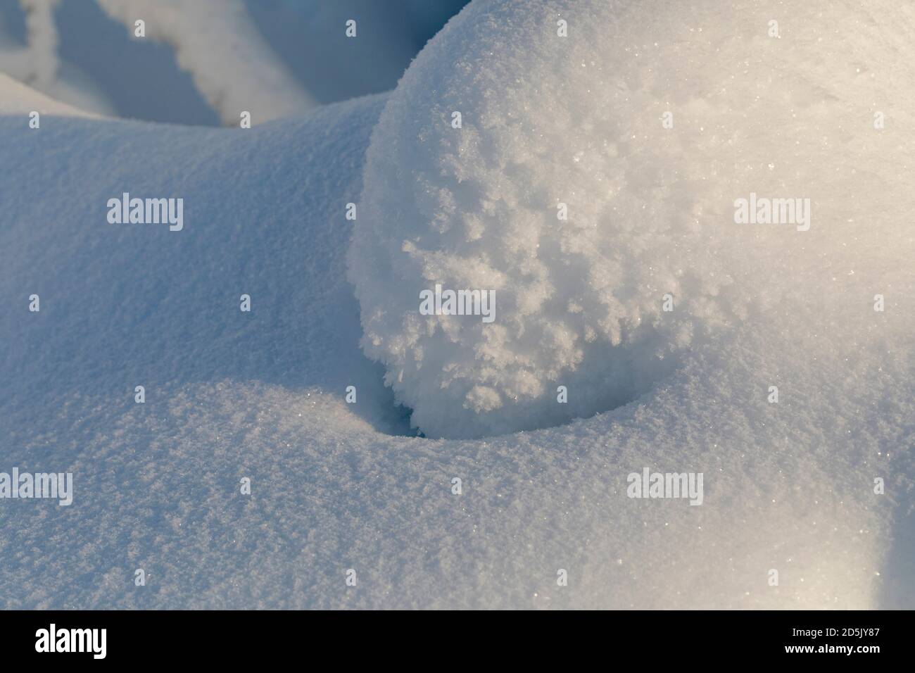 Snow Detail; Winter; Finland Stock Photo