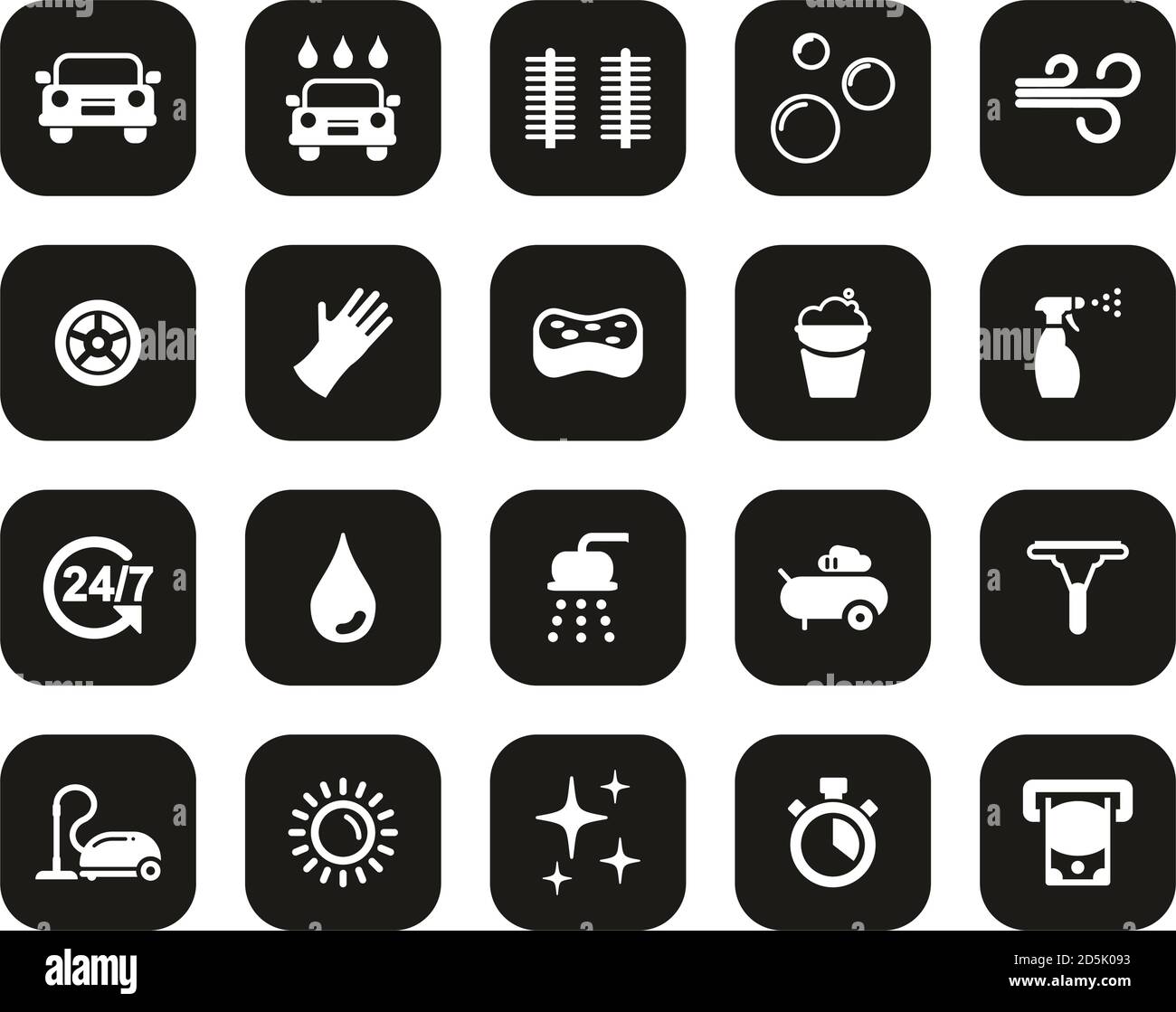 Car wash icons black white hi-res stock photography and images - Alamy