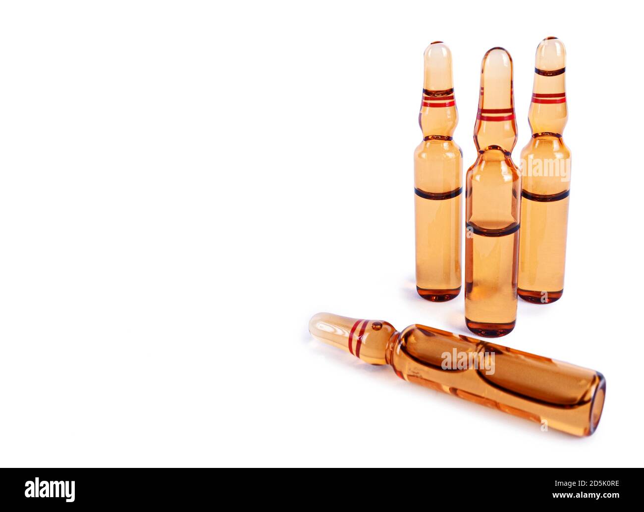 Glass ampoules on white Stock Photo Alamy