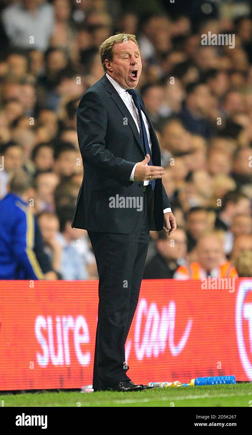 Tottenham Hotspur manager Harry Redknapp on the touchline Stock Photo