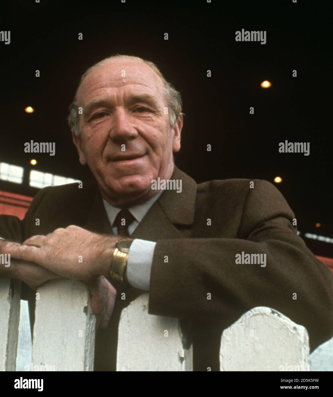 Matt Busby, manager of Manchester United Stock Photo