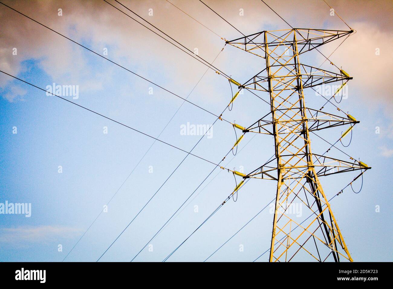 Contrasting Sky with color; black and white Stock Photo Alamy