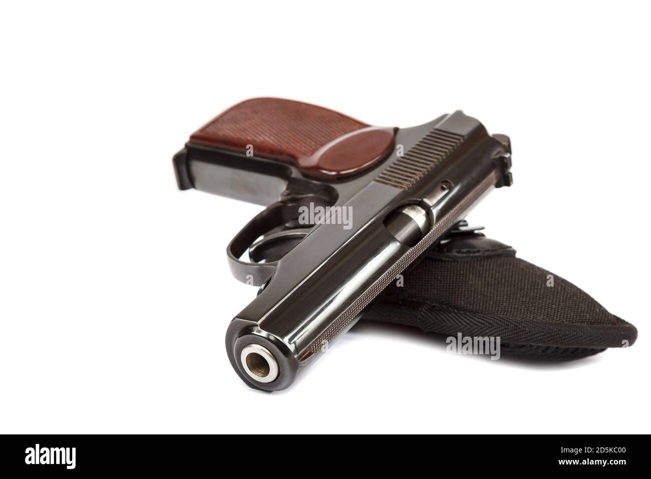 Gun pistol isolated on a white background Stock Photo - Alamy