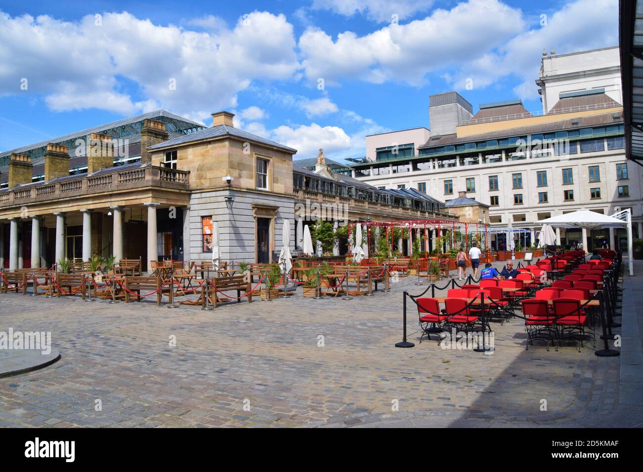 Outdoor restaurant seating at Covent Garden Market, London, UK Stock Photo Alamy