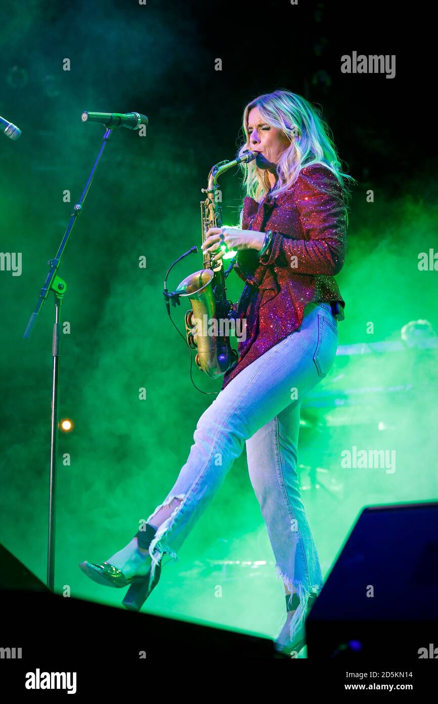 Jazz a Juan” Jazz Festival in Juan-les-Pins (south-eastern France), on July  19, 2019: Candy Dulfer Stock Photo - Alamy