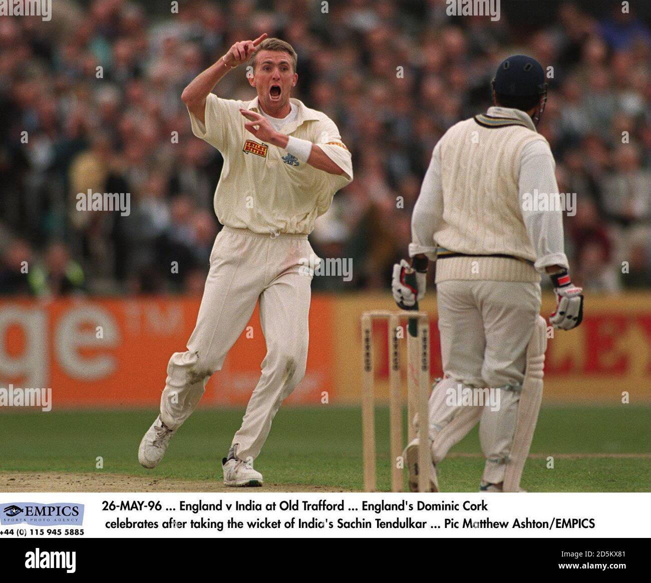 26MAY96 England v India at Old Trafford England's Dominic