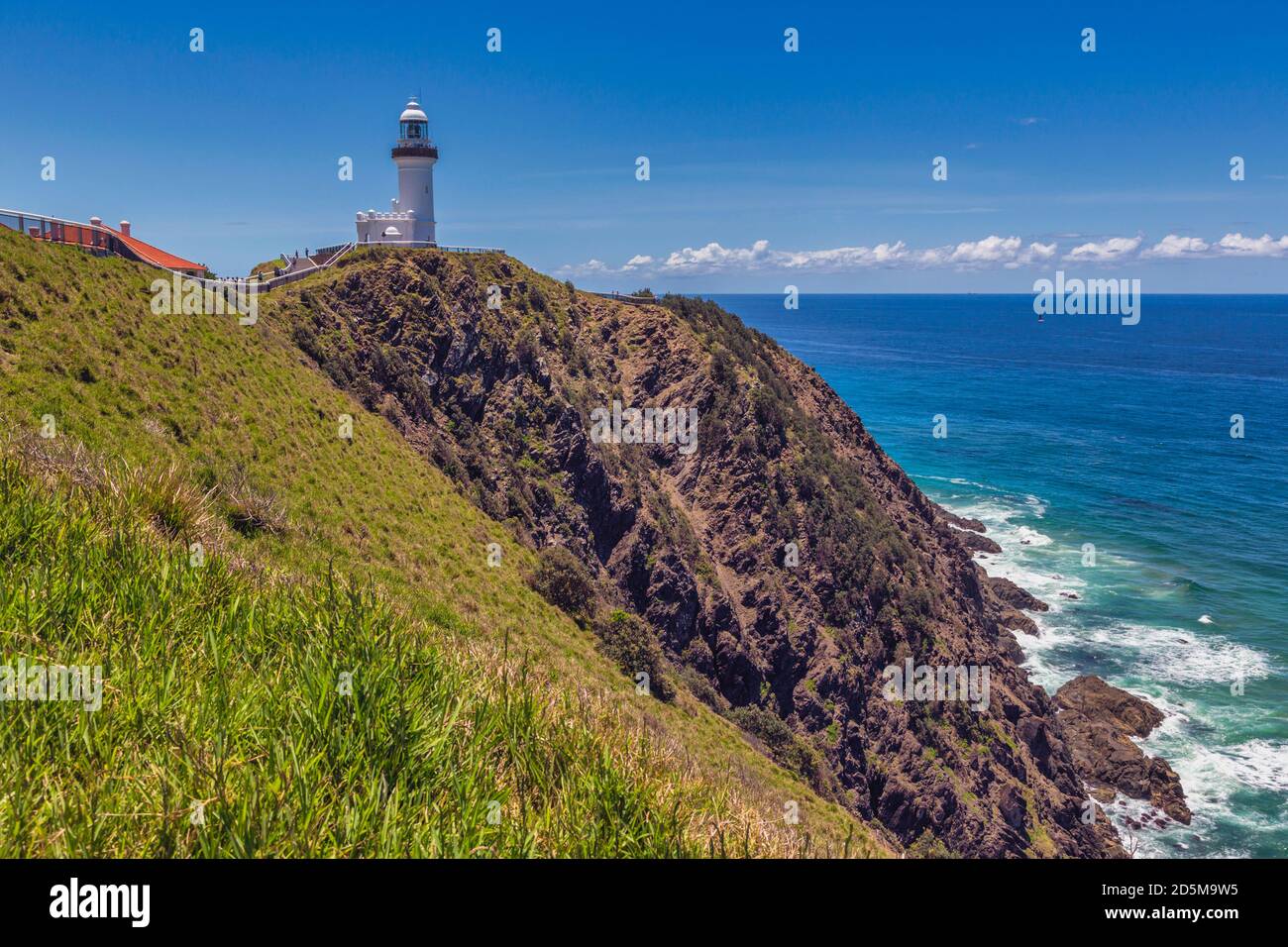 Byron Bay, New South Wales,  Australia.  The lighthouse at Cape Byron, which is the eastern-most point of mainland Australia. Stock Photo