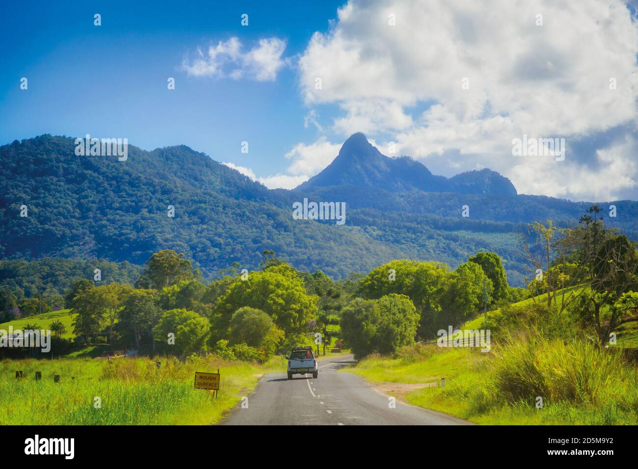New South Wales, Australia.  Mount Warning in the Tweed Range.  Mount Warning is part of the Gondwana Rainforests of Australia UNESCO World Heritage S Stock Photo