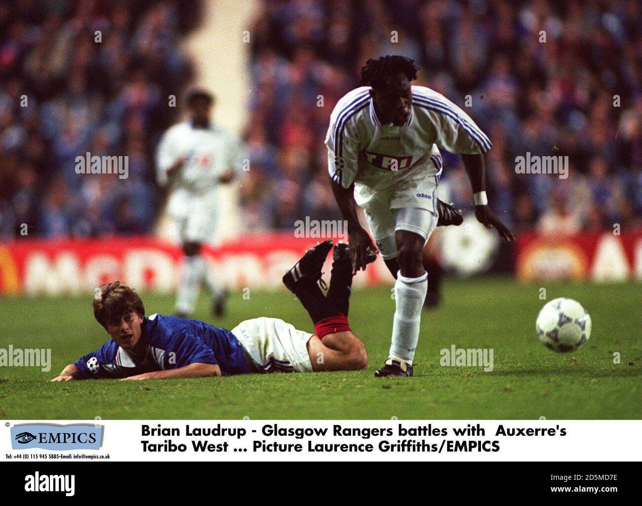 BRIAN LAUDRUP DUNFERMLINE V RANGERS 08 February 1997 Stock Photo - Alamy