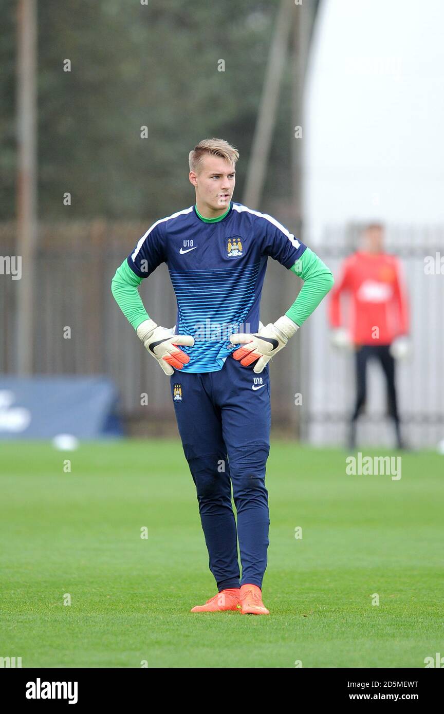Christian Kjetil Haug, Manchester City goalkeeper Stock Photo Alamy
