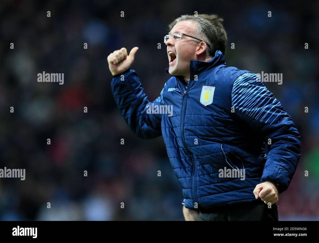 FILE PHOTO: Paul Lambert has become the manager of Blackburn Rovers.  Aston Villa manager Paul Lambert gestures on the touchline during the game against AFC Bournemouth. ... Soccer - FA Cup - Fourth Round - Aston Villa v AFC Bournemouth - Villa Park ... 25-01-2015 ... Birmingham ... United Kingdom ... Photo credit should read: Nigel French/EMPICS Sport. Unique Reference No. 22044250 ...  Stock Photo