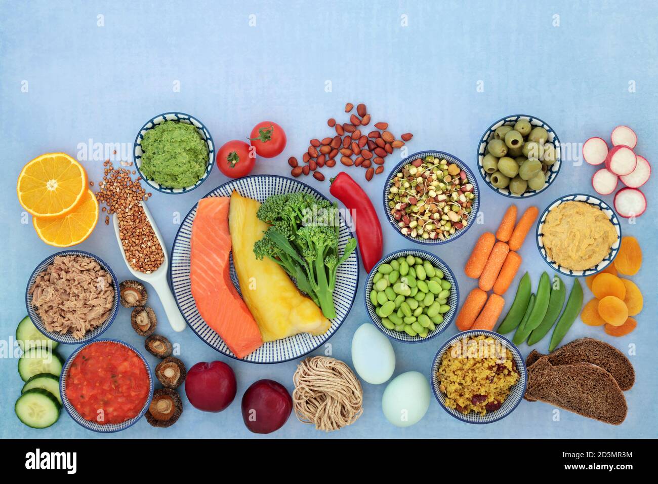 Health food for a low glycemic diabetic diet. Foods high in omega 3