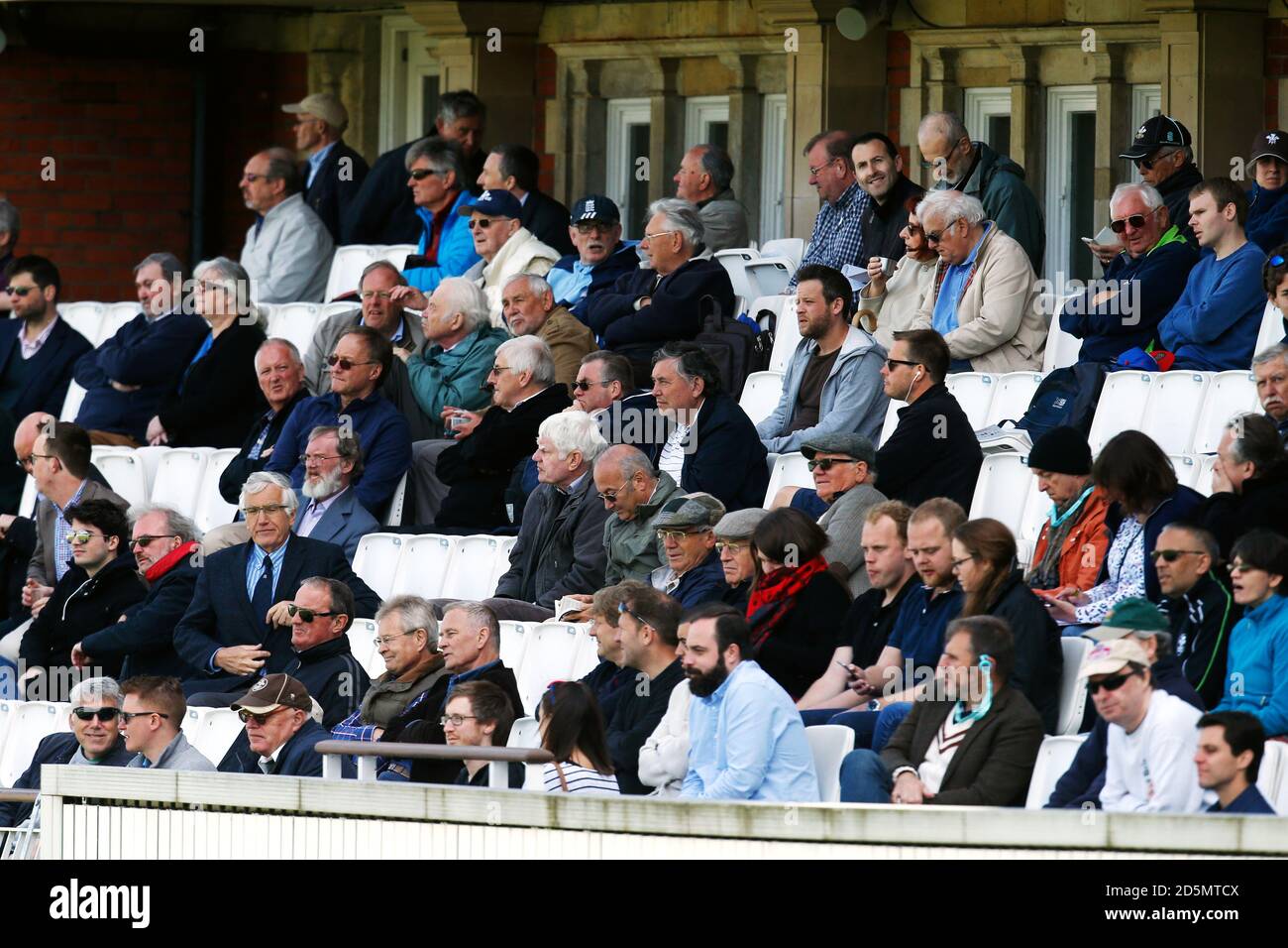 Fans in the stands at the Kia Oval Stock Photo Alamy