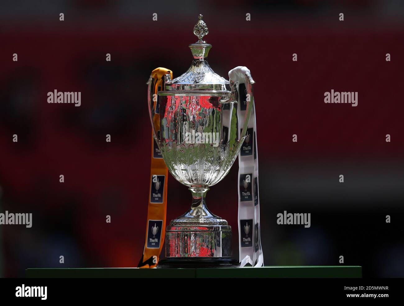 The FA Vase Trophy before the game between Hereford and Morpeth Town