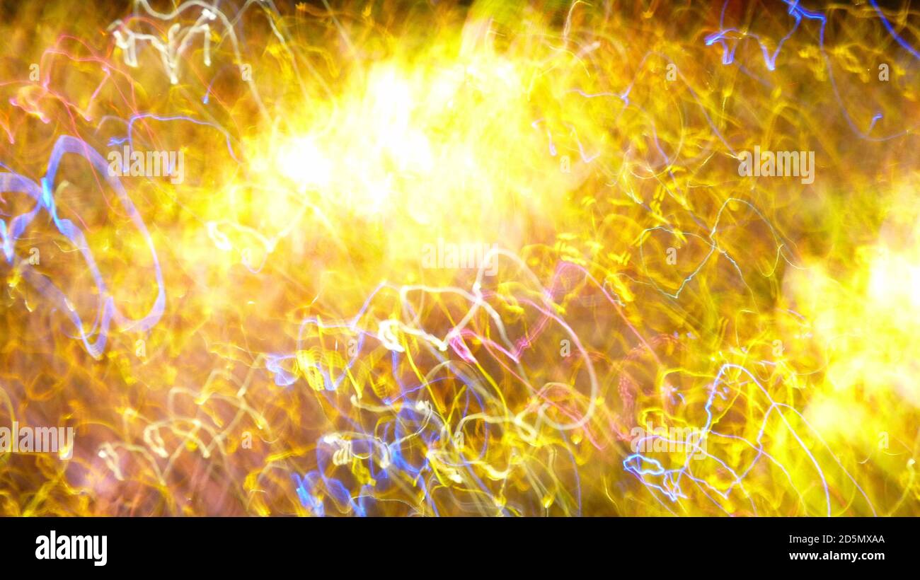 Abstract background with colorful light trails Stock Photo - Alamy