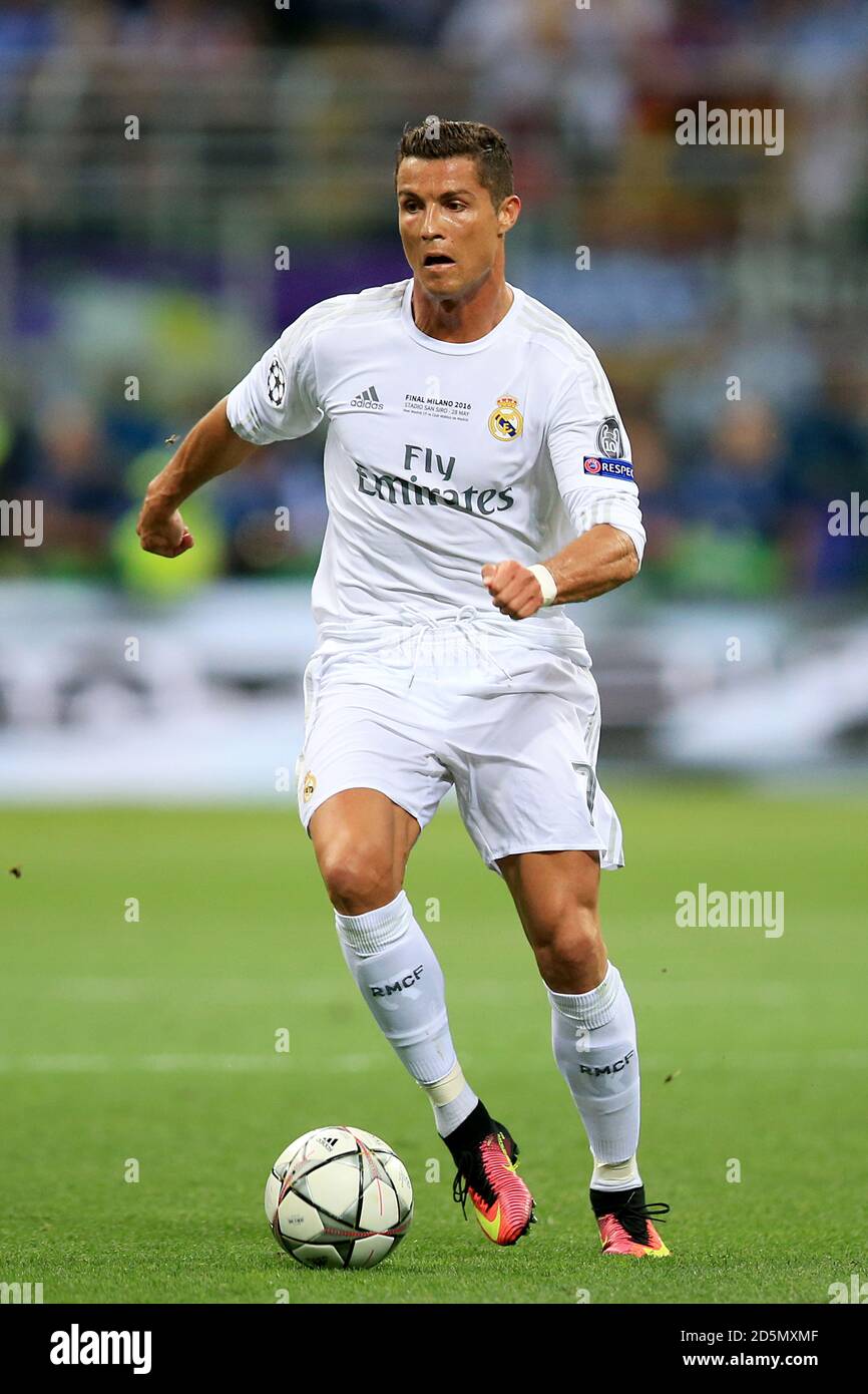 Real Madrid's Cristiano Ronaldo in action Stock Photo Alamy