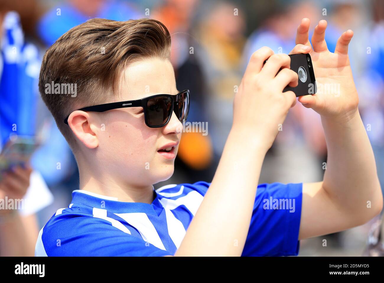 A Sheffield Wednesday Fan Soaks Up The Atmosphere In The Stands At ...