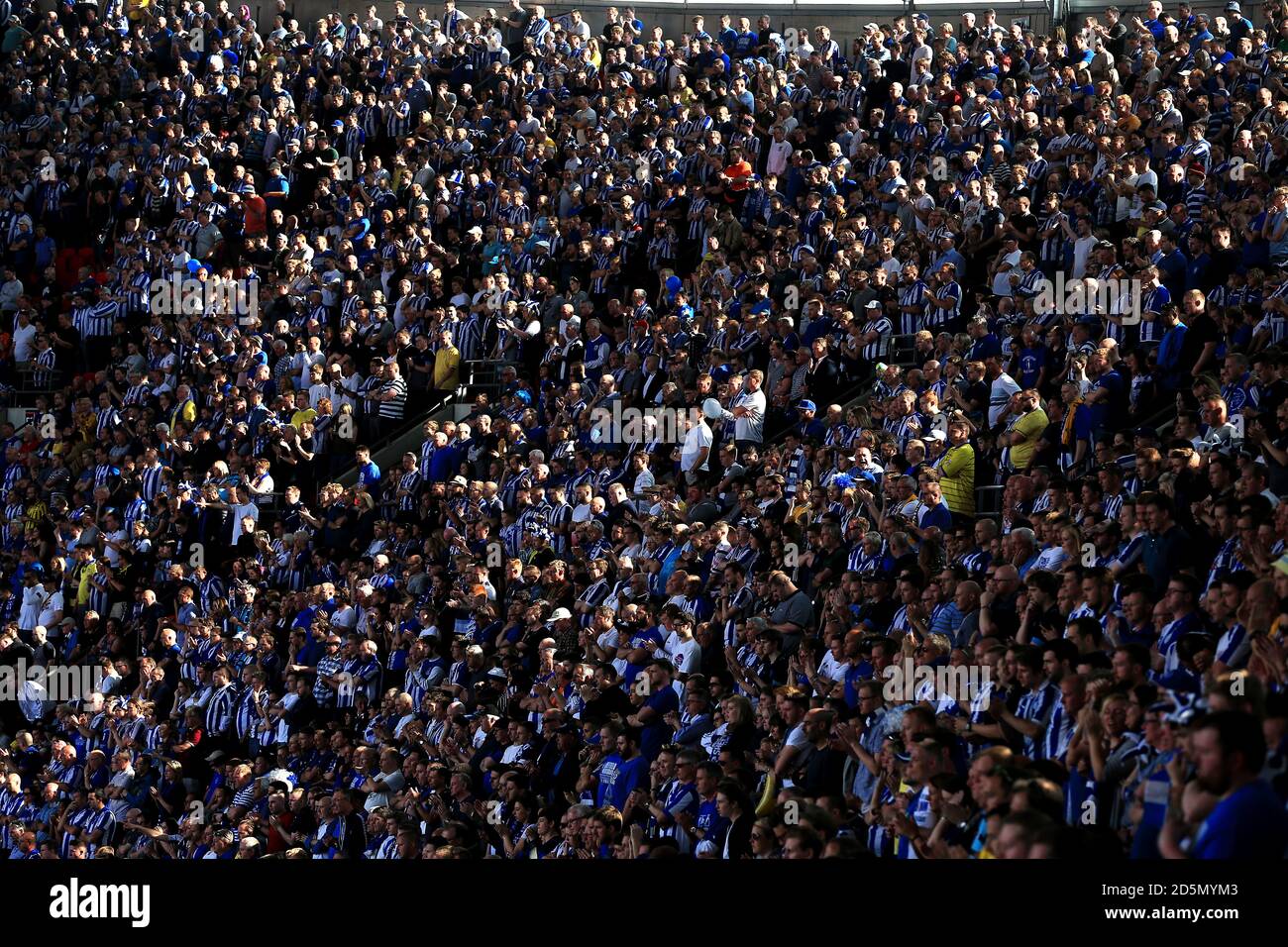 Sheffield wednesday fans in stands hires stock photography and images