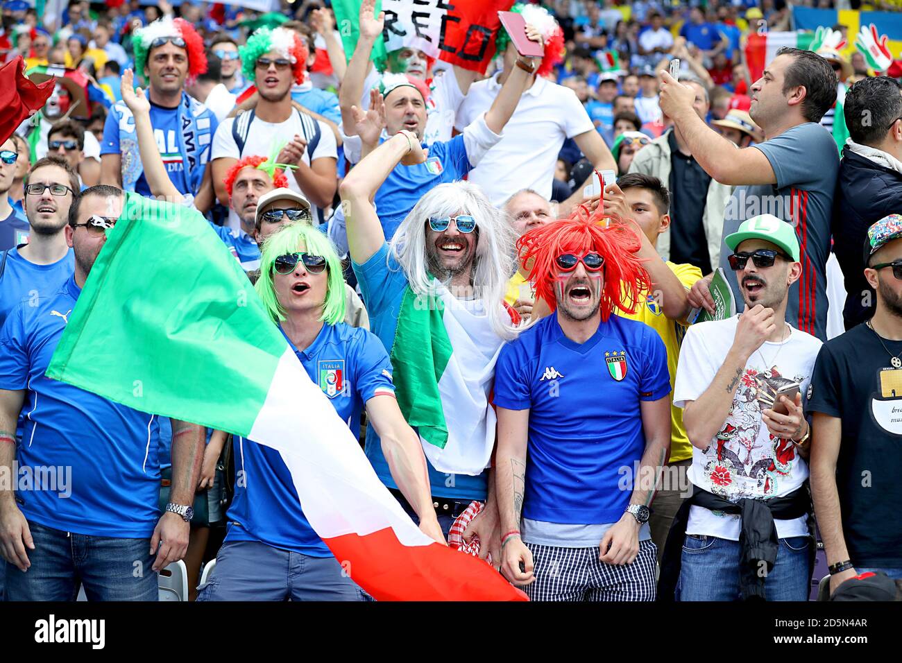 Italy fans in the stands prior to the match Stock Photo - Alamy