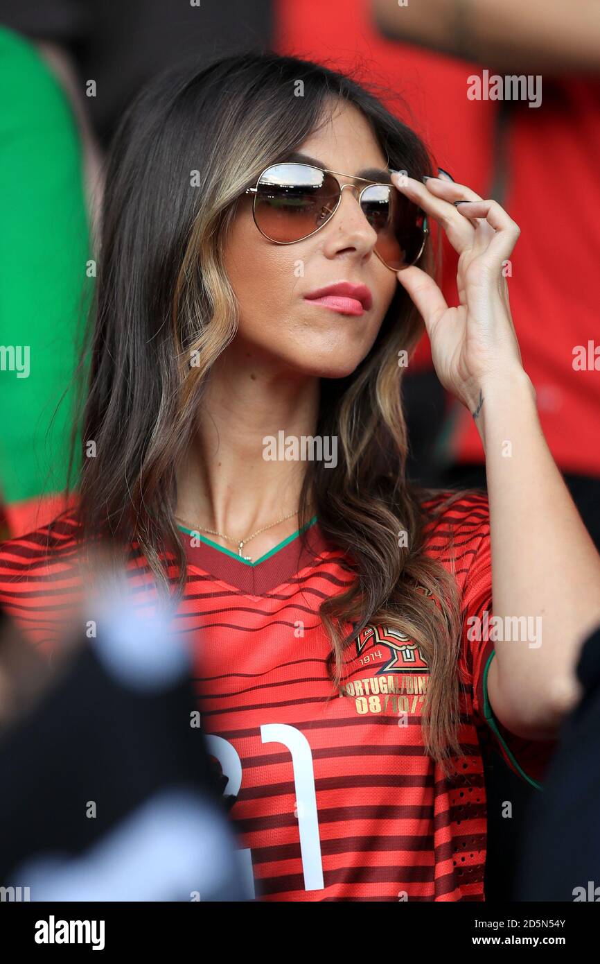 Filipa Brandao, girlfriend of Portugal's Cedric Soares in the stands before  the game Stock Photo - Alamy