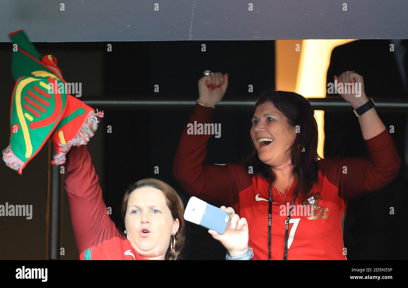 Cristiano Ronaldo's mother Maria Dolores dos Santos (right) in the ...