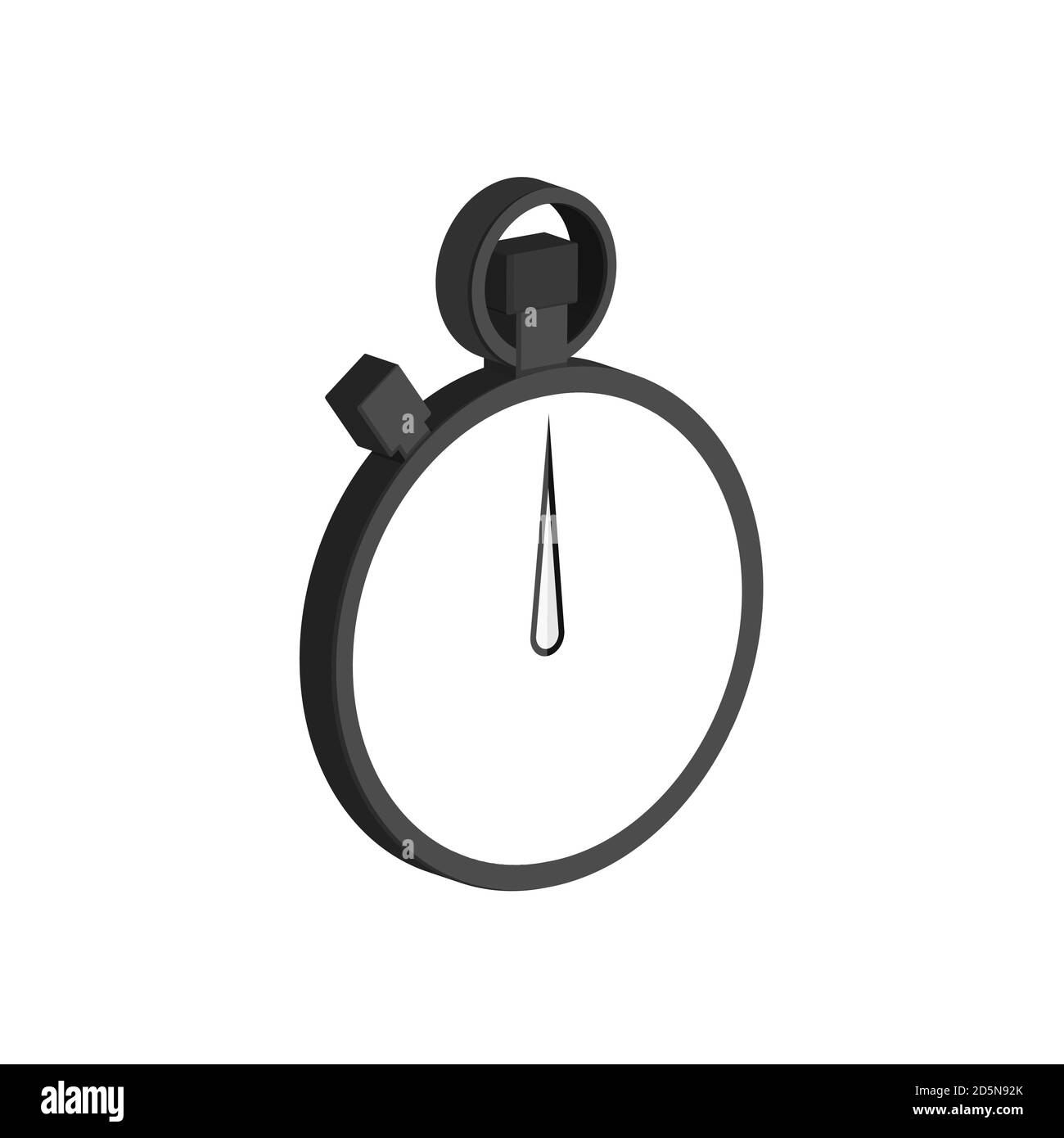 Stopwatch isometric illustration. Clocks frames silhouette, deadline