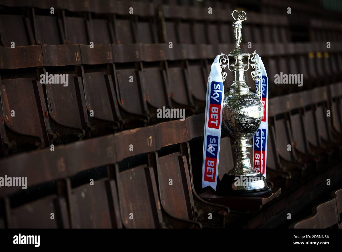 Detail of the Football League Championship trophy Stock Photo Alamy