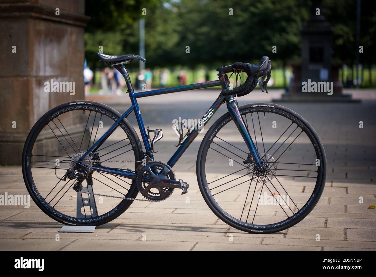 Fillet brazed steel bicycle Stock Photo
