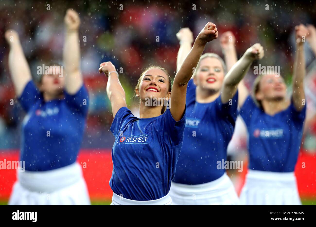 Pre match entertainment Stock Photo Alamy