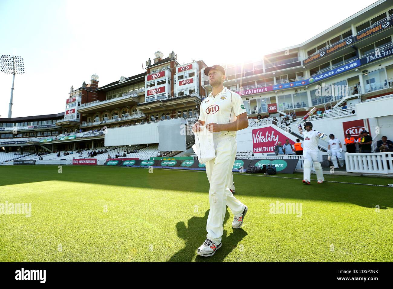 Stuart Meaker Surrey's Stuart Meaker walks out at the Kia Oval Stock Photo - Alamy