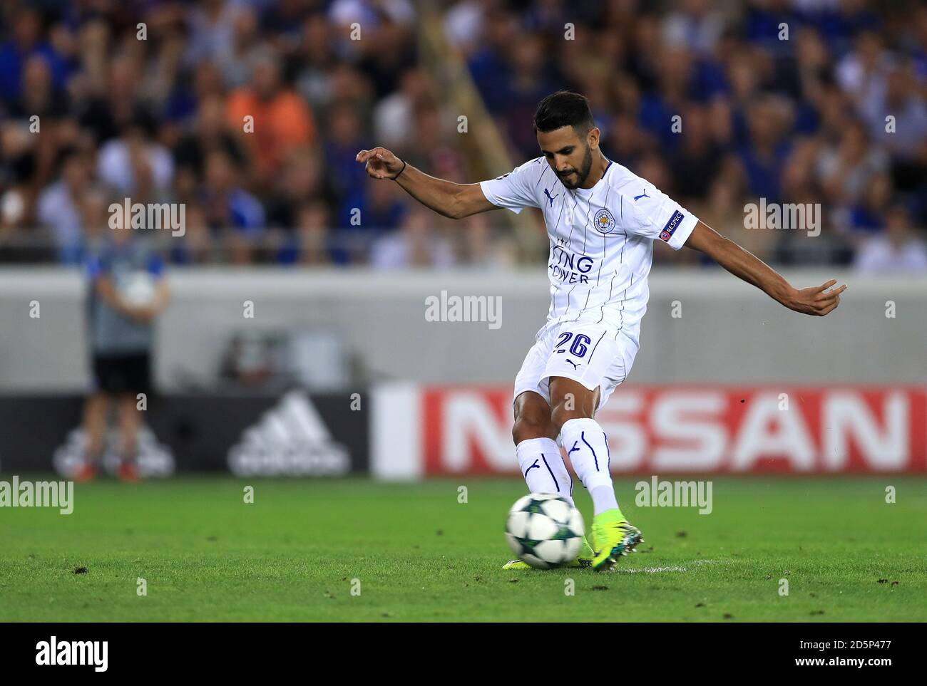 Leicester City's Riyad Mahrez Scores His Side's Third Goal From The ...