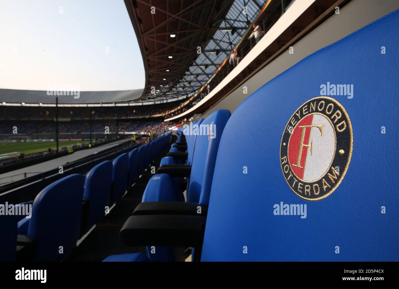 General view of seats at Stadion Feijenoord, commonly known as De Kuip