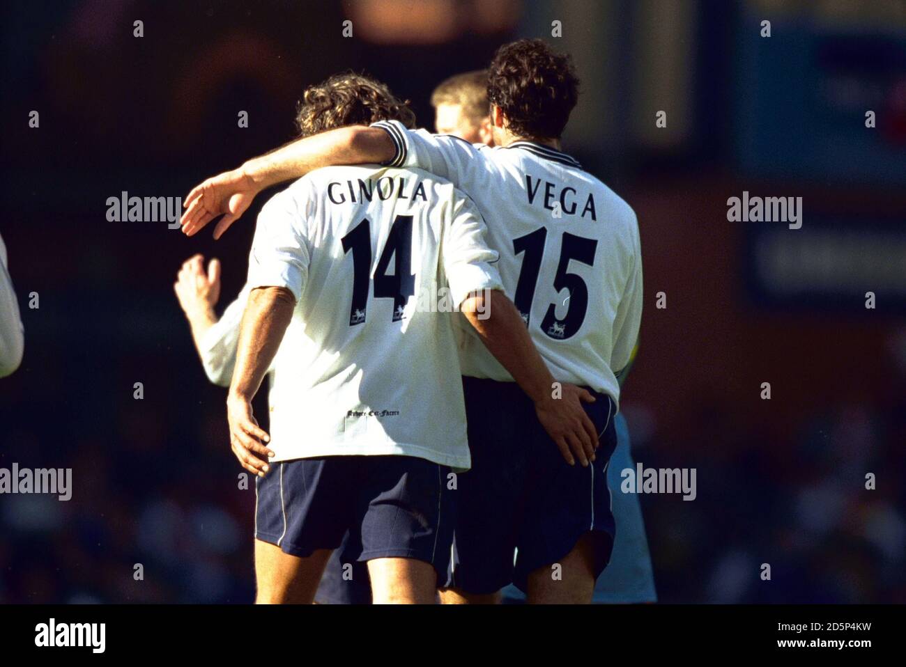 HWC Trading Foto Con Autografo Stampato David Ginola - Formato A4 Incorniciato - Regalo Per Fan Tottenham Hotspurs - 2