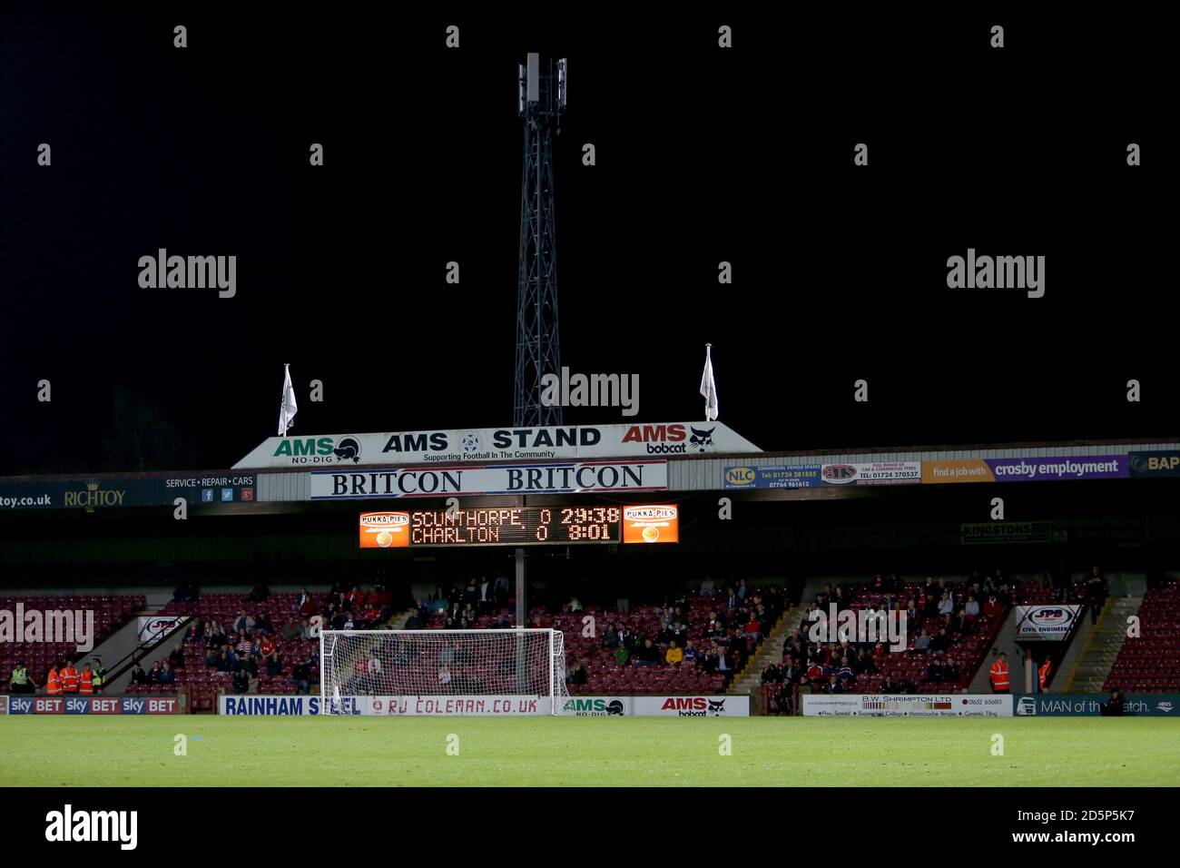 Charlton Athletic fans in the stadium Stock Photo Alamy