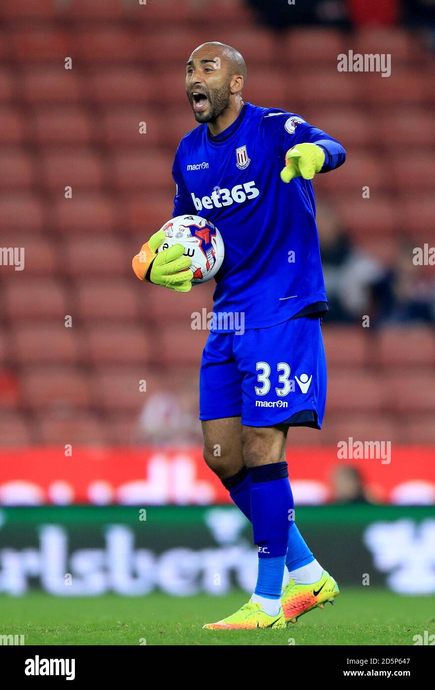 Stoke City goalkeeper Lee Grant Stock Photo