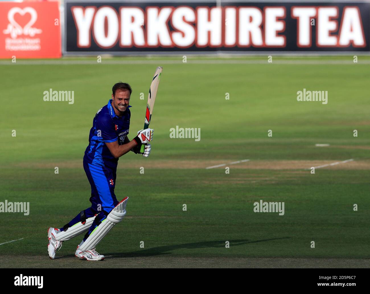 Jamie Theakston in action for the Cricket United media team Stock Photo