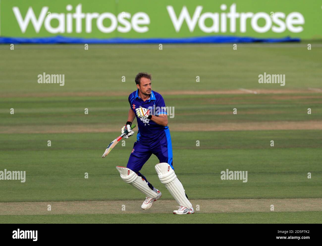 Cricket United's Jamie Theakston in action Stock Photo