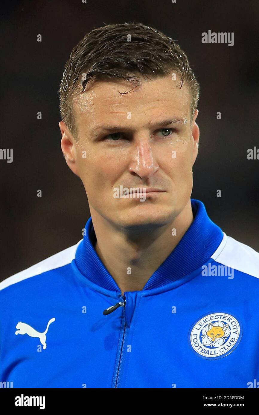 Leicester City's Robert Huth Stock Photo - Alamy