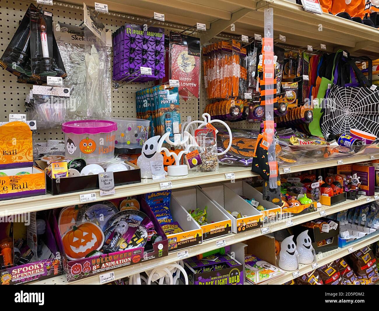 Springfield, IL/USA10/2/20 The Halloween toy aisle at a Schnucks grocery store in Springfield