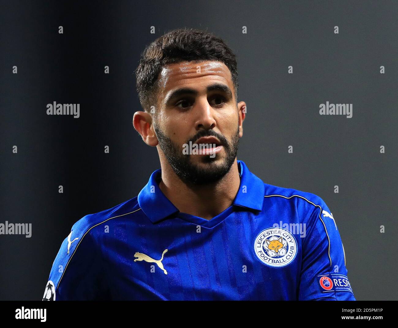 Leicester City's Riyad Mahrez Stock Photo
