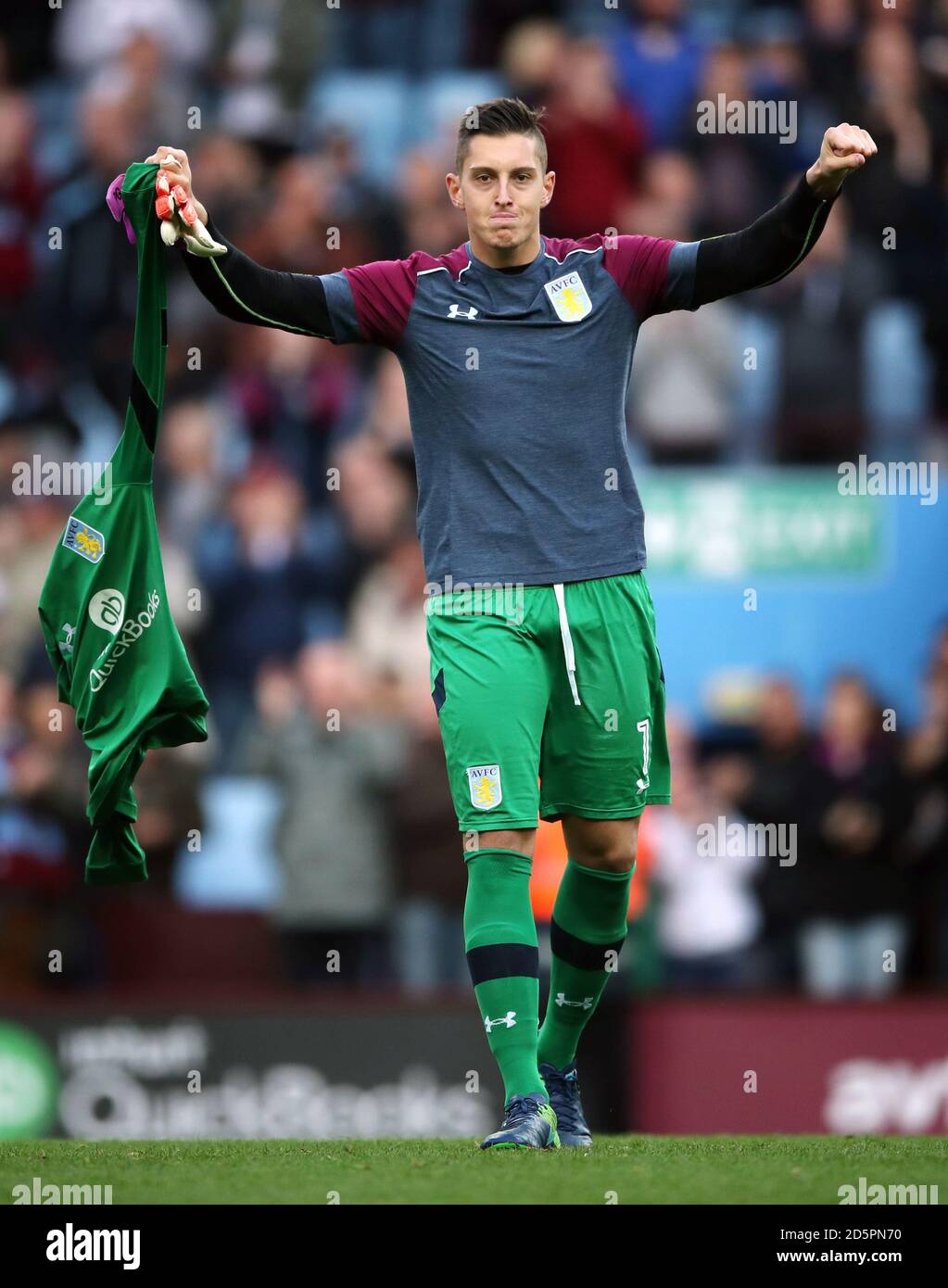 Aston Villa goalkeeper Pierluigi Gollini  Stock Photo